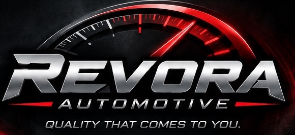 Revora Automotive RPM gauge logo
